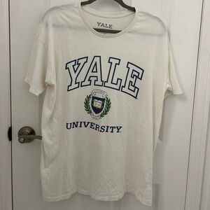 Authentic Yale White Tshirt, Sz M